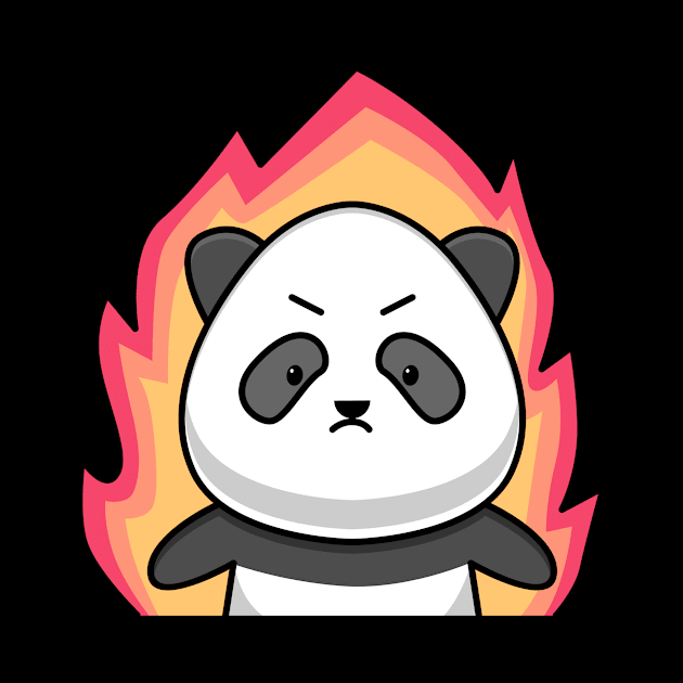 angry panda by BarnawiMT