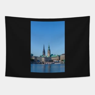 Inner Alster, City Hall, Hamburg, Germany Tapestry