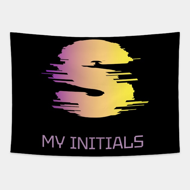 Letter S Initials Unique Name Tapestry by EKSU17