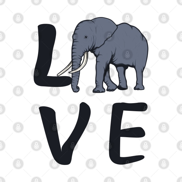 Elephant - Love Elephant by KC Happy Shop