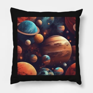 Planets Pattern Pillow