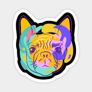 pop art pug Description Magnet