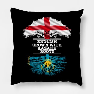English Grown With Kazakh Roots - Gift for Kazakh With Roots From Kazakhstan Pillow