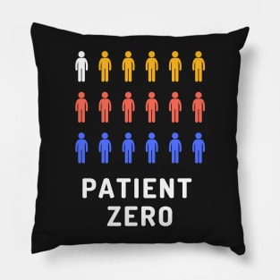 Patient zero coronavirus funny design Pillow