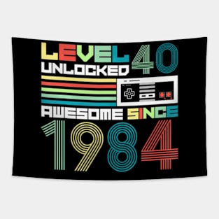 Level 40  Since 1984 Video  40th Birthday Tapestry