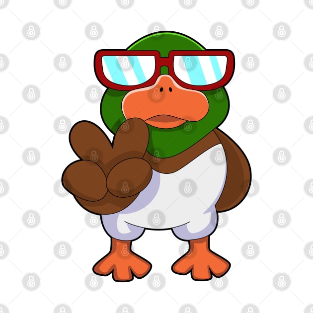 Duck with Sunglasses by Markus Schnabel