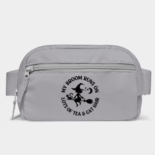 My Broom Runs on Lots of Tea and Cat Hair Cheeky Witch® Bag