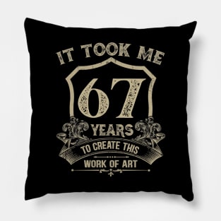 67th Birthday Pillow