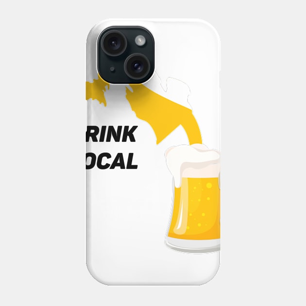 Michigan Drinking Team Beer Lovers Drink Local Phone Case by chrizy1688