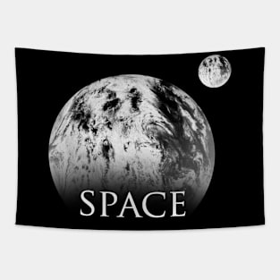 space earth for dark shirt Tapestry