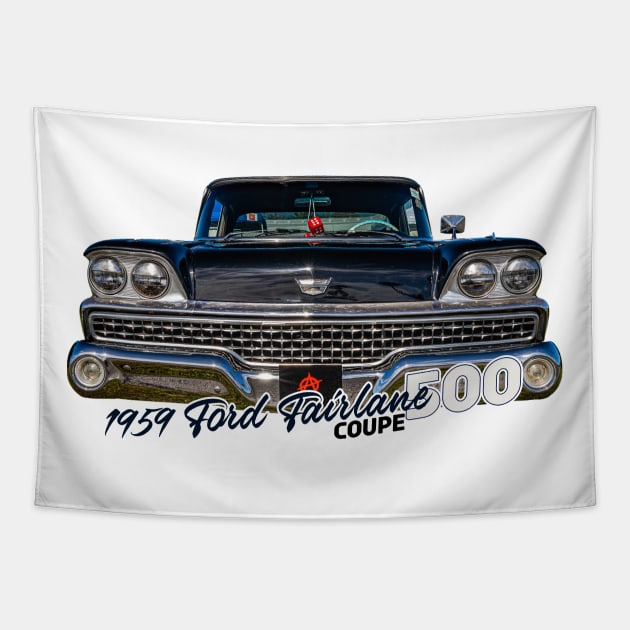 1959 Ford Fairlane 500 Coupe Tapestry by Gestalt Imagery