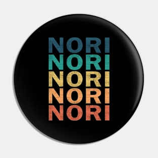 Nori Name T Shirt - Nori Vintage Retro Name Gift Item Tee Pin