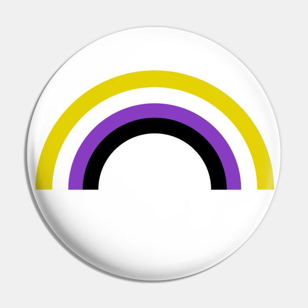 Non-Binary Rainbow Pin by epiclovedesigns