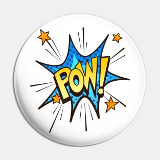 Pow! - Comic Book Funny Sound Effects Pin