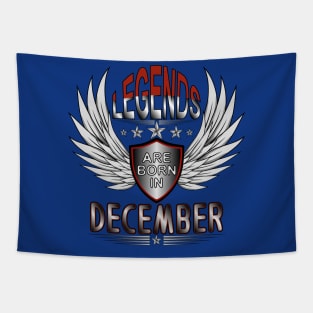 Legends Are Born In December Tapestry