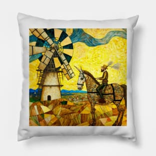 Don Quixote Van Gogh Pillow