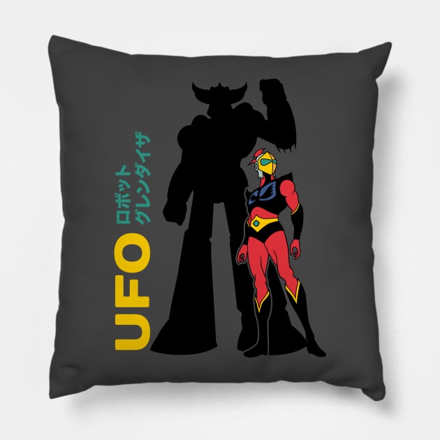 Grendizer ufo robot Pillow by redwane