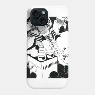 TOY DREAM_Black and White Phone Case