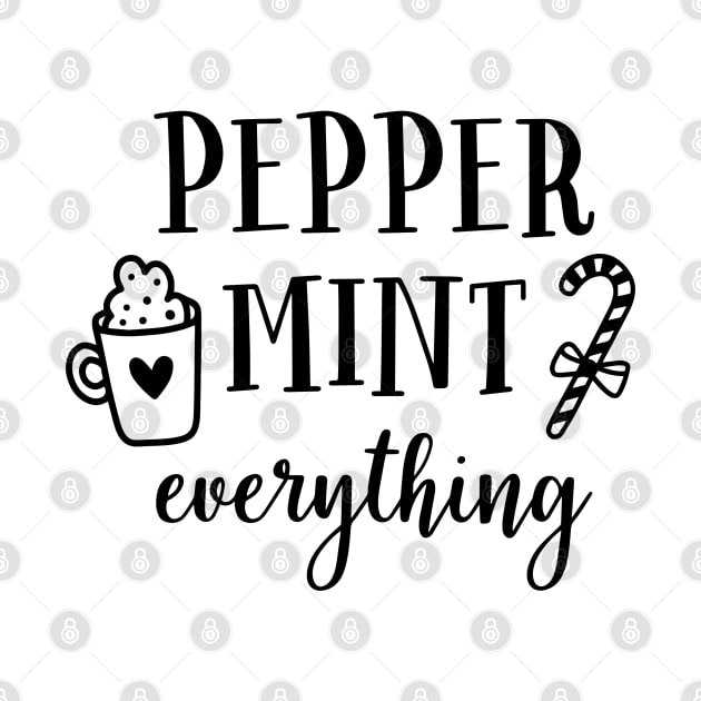 Peppermint Everything Typographic by Jarecrow 