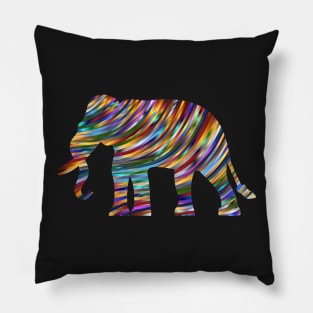 Psychedelic Elephant Pillow