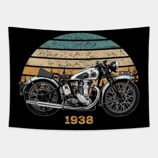 Gold Star 1938 Vintage Motorcycle Design Tapestry