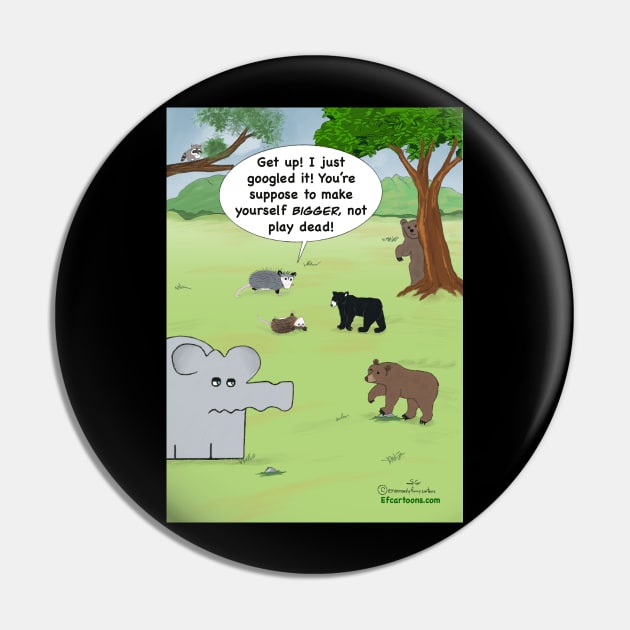 Barely Breathing Pin by Enormously Funny Cartoons