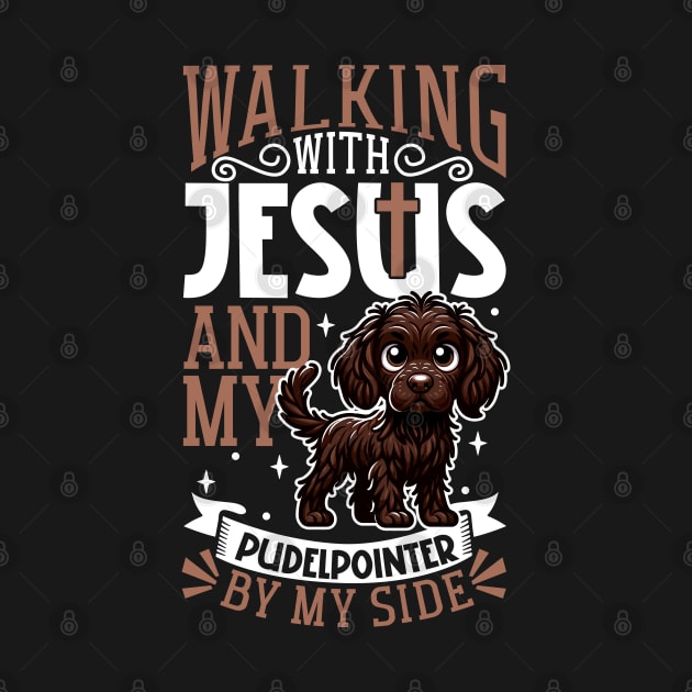 Jesus and dog - Pudelpointer by Modern Medieval Design