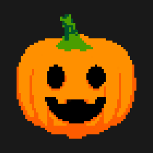 Halloween Pumpkin Pixel Art T-Shirt