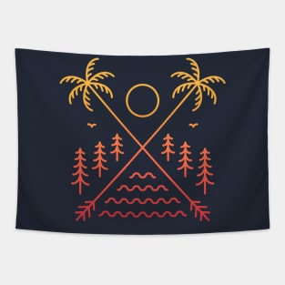 Tropical Summer Beach Vacation 3 Tapestry