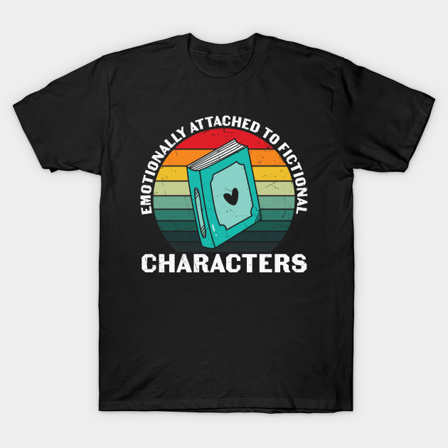 Fictional Characters reading book lover - Book - T-Shirt