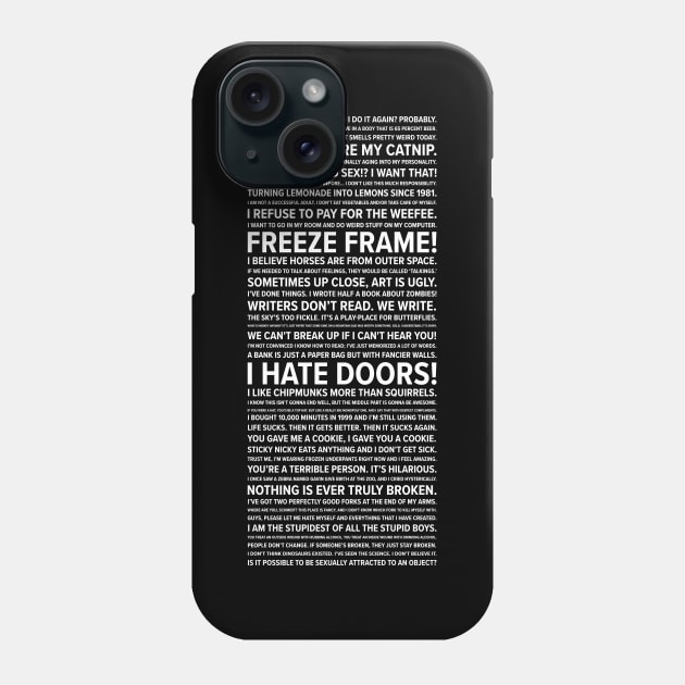 Nick Quotes (New Girl) Phone Case by barberdesigniow