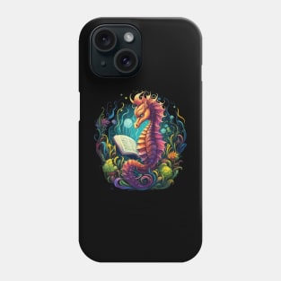 Seahorse Reads Book Phone Case