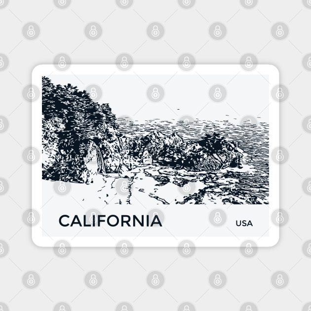 California USA Magnet by Lakeric