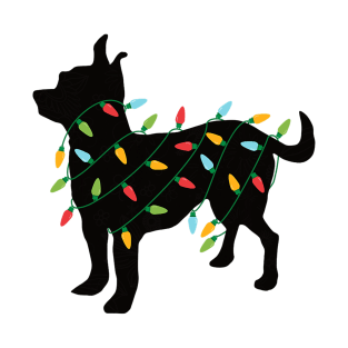 Christmas Lights Chihuahua for Dog Lovers T-Shirt