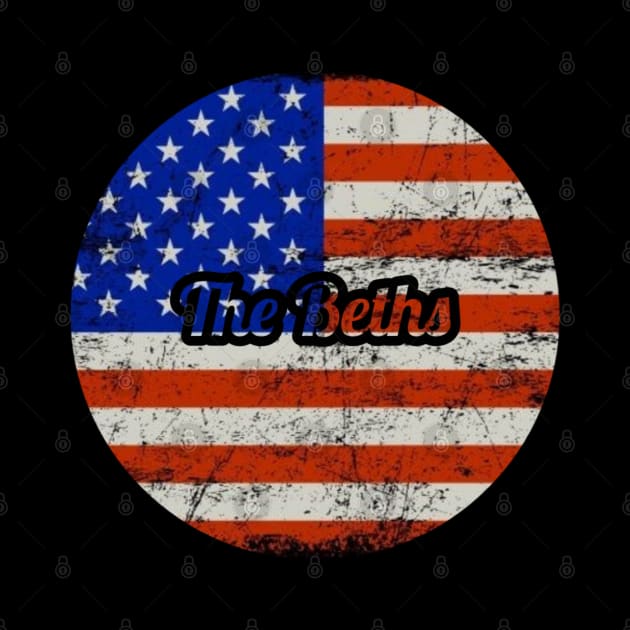 The Beths / USA Flag Vintage Style by Mieren Artwork 