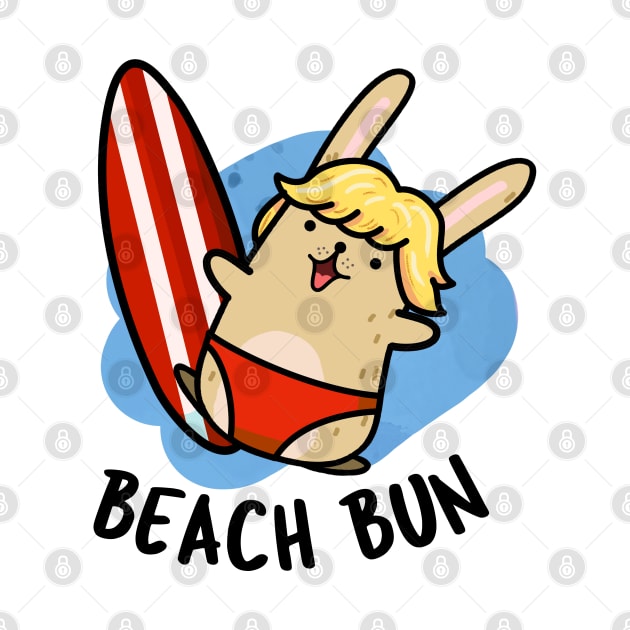 Beach Bun Funny Bunny Puns by punnybone