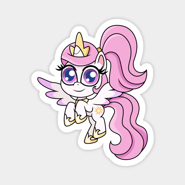 Pony Life Pink Mane Celestia Magnet by CloudyGlow