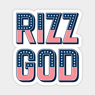 Rizz God - Stars and Stripes Magnet