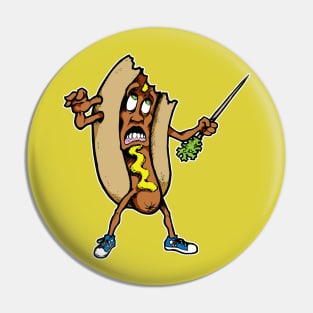 Hot Dog Man Pin