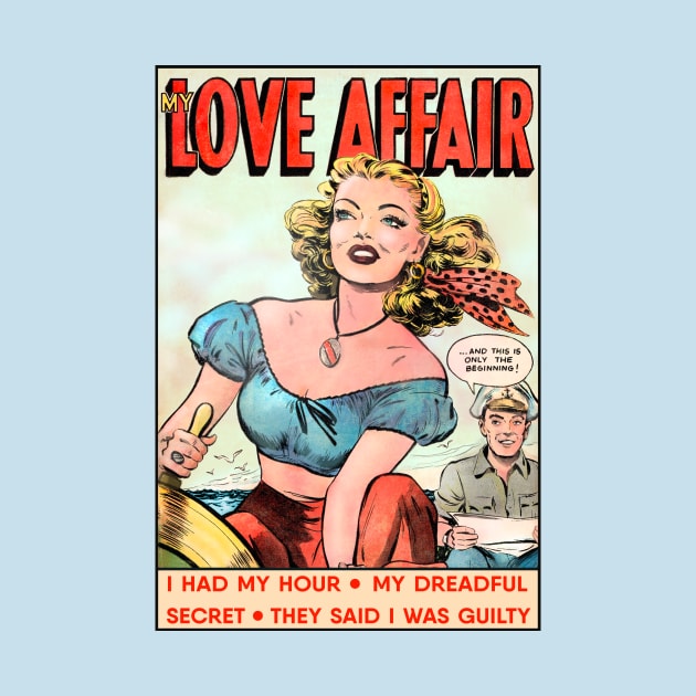 Love stories. Fragment of an old comic book (improved). by PENART