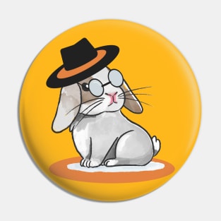 Smart Bunny Pin