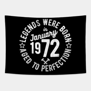 Legends Were Born in January 1972 Tapestry