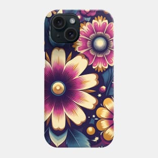 Purple Floral Phone Case