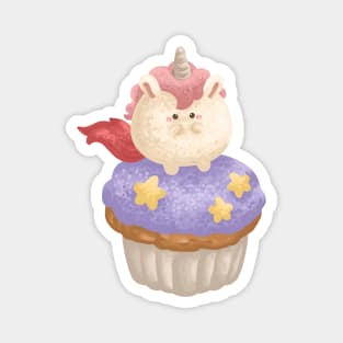 Unicorn Cupcake Magnet