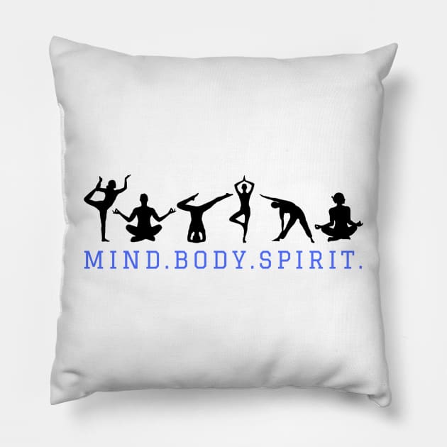 Mind Body Spirit. Pillow by BRIJLA