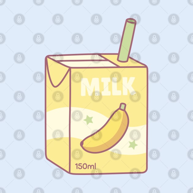 Cute Packet of Banana Milk by rustydoodle