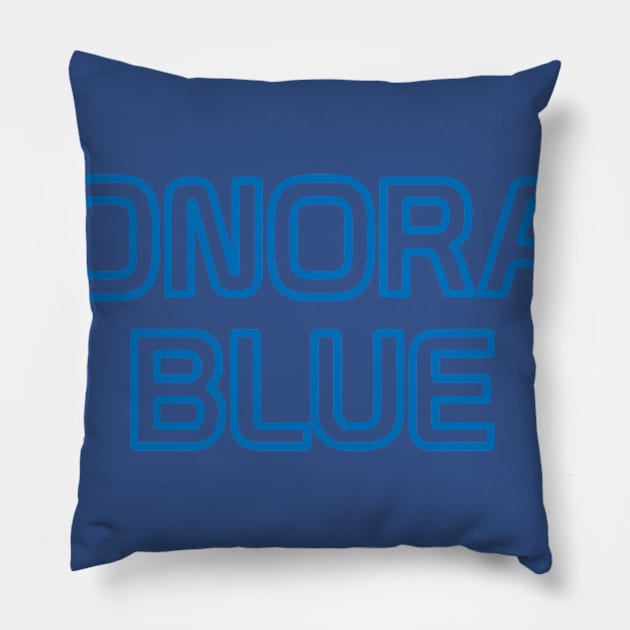 Monorail Blue Pillow by Tomorrowland Arcade