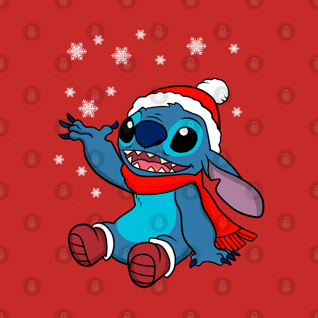 Stitch christmas - Stitch - T-Shirt | TeePublic