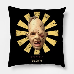 Sloth Retro Japanese Goonies Pillow