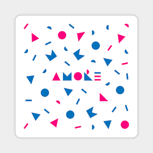 AMORE italian LOVE and pattern Magnet